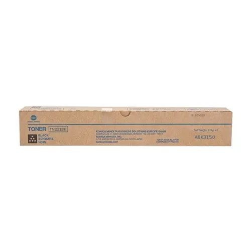 ТОНЕР КАСЕТА ЗА KONICA MINOLTA BIZHUB C227/C287 - Black - TN221K (TN-221K) -  PN A8K3150