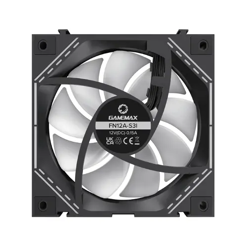 Gamemax Комплект вентилатори Fan Pack 3-in-1 3x120mm - FN12A-S3I Black, Daisy-Chain, Addressable RGB - image 12