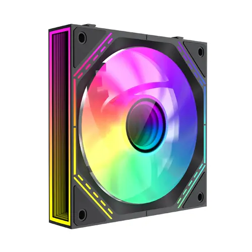Gamemax Комплект вентилатори Fan Pack 3-in-1 3x120mm - FN12A-S3I Black, Daisy-Chain, Addressable RGB - image 3