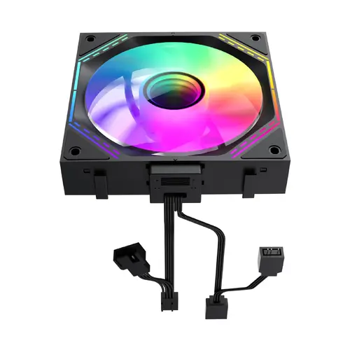 Gamemax Комплект вентилатори Fan Pack 3-in-1 3x120mm - FN12A-S3I Black, Daisy-Chain, Addressable RGB - image 8
