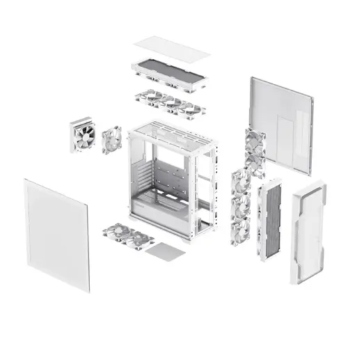 Gamemax кутия Case EATX - SIEGE White - Addressable RGB - image 12