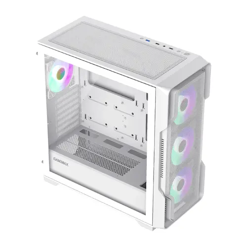 Gamemax кутия Case EATX - SIEGE White - Addressable RGB - image 3
