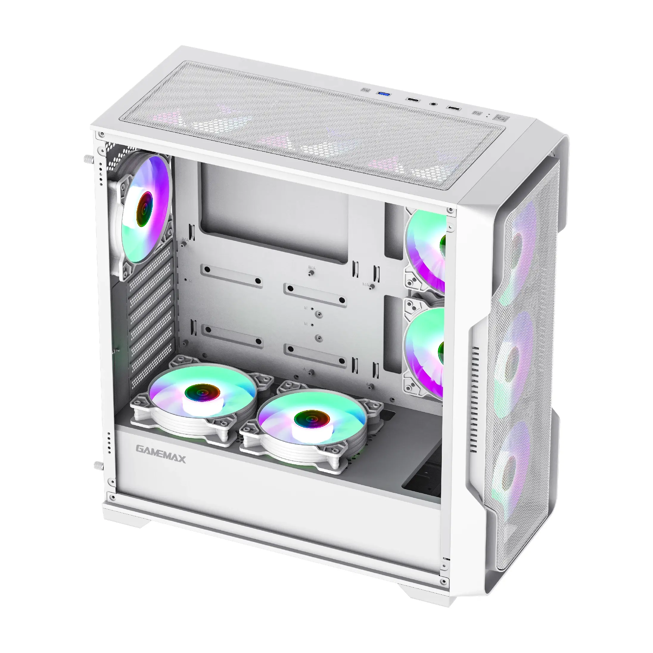 Gamemax кутия Case EATX - SIEGE White - Addressable RGB - image 5