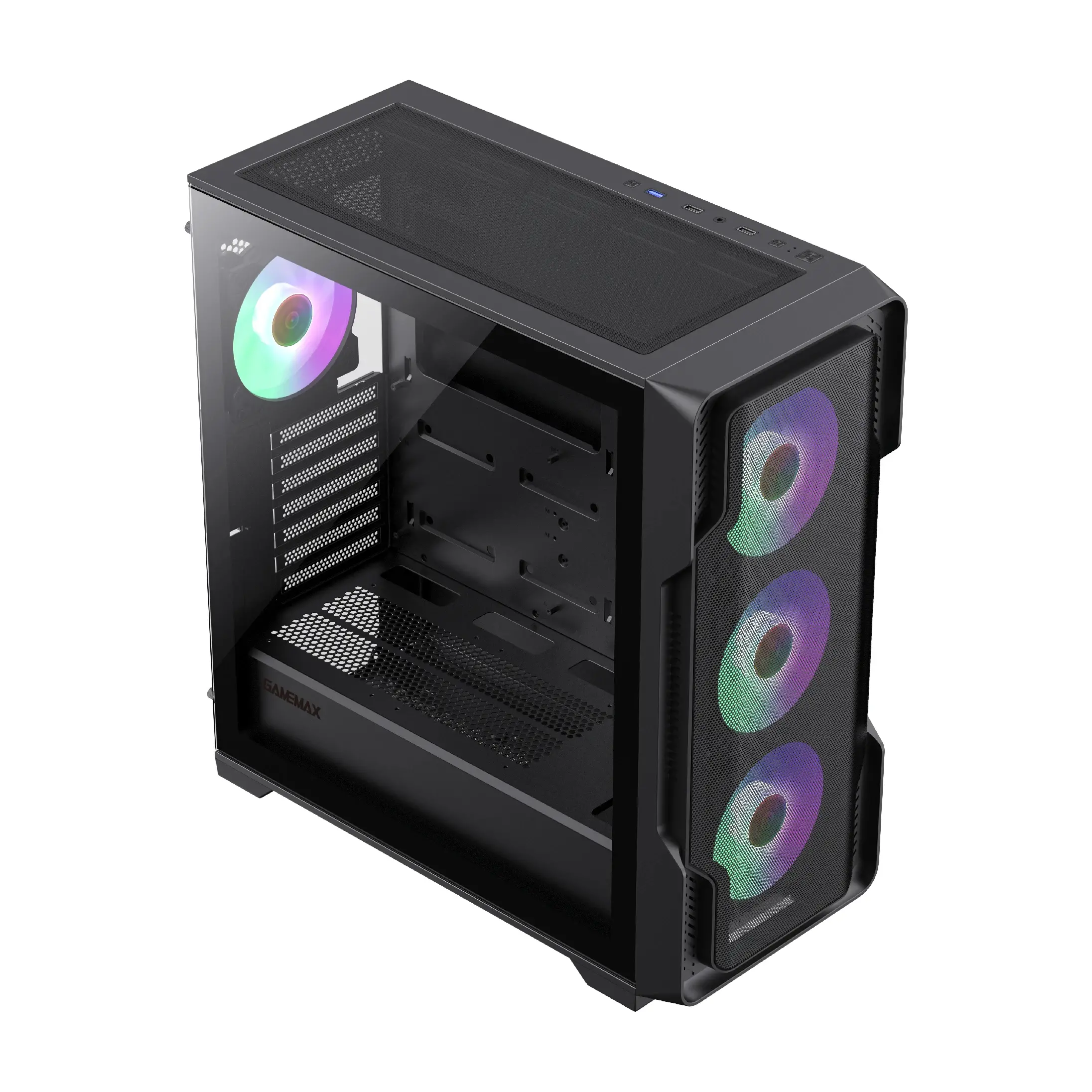 Gamemax кутия Case EATX - SIEGE Black - Addressable RGB - image 4