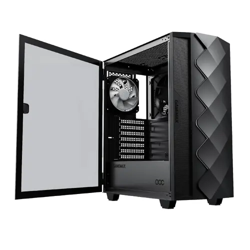 Gamemax кутия Case EATX - Diamond COC Black - Addressable RGB - image 11