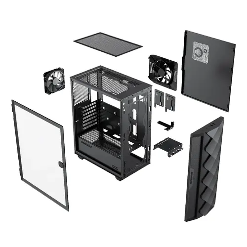 Gamemax кутия Case EATX - Diamond COC Black - Addressable RGB - image 14