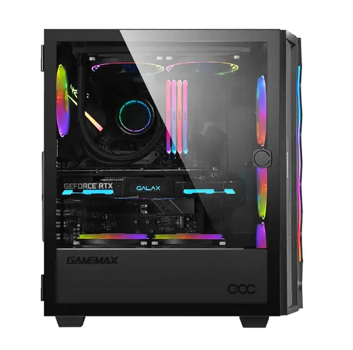 Gamemax кутия Case EATX - Diamond COC Black - Addressable RGB - image 16