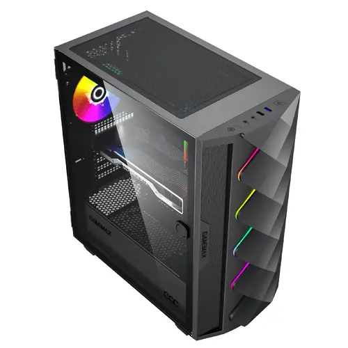 Gamemax кутия Case EATX - Diamond COC Black - Addressable RGB - image 2