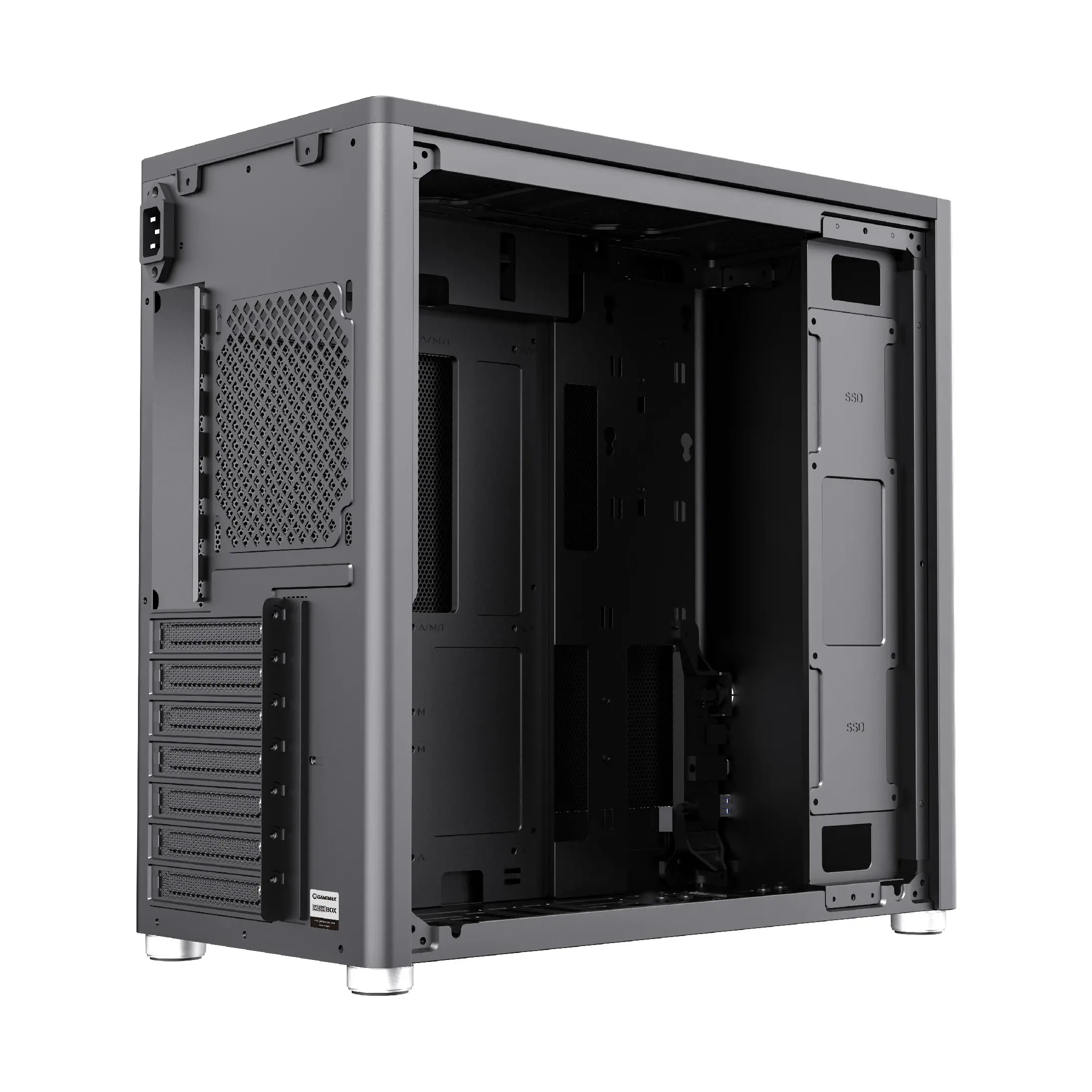 Gamemax кутия Case ATX - MeshBOX Black - Full Mesh - image 7