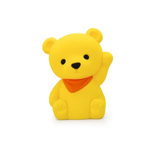 Lampă de veghe Dhink® - Teddy, silicon, galbenă - 1