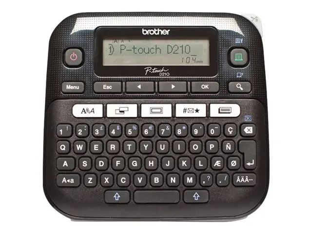 ΕΚΤΥΠΩΤΗΣ ΕΤΙΚΕΤΩΝ BROTHER P-Touch PTD210 (PT-D210) - ΜΕ ΕΚΤΥΠΩΣΗ ΚΥΡΙΛΛΙΚΩΝ - PN PTD210R1 (PT-D210R1)