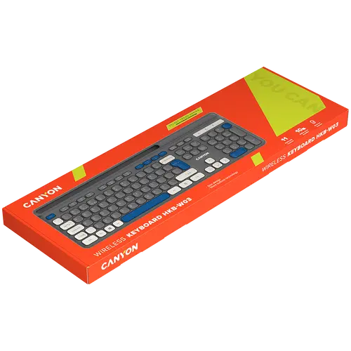 CANYON keyboard HKB-W03 EN AAA Wireless Grey - image 6