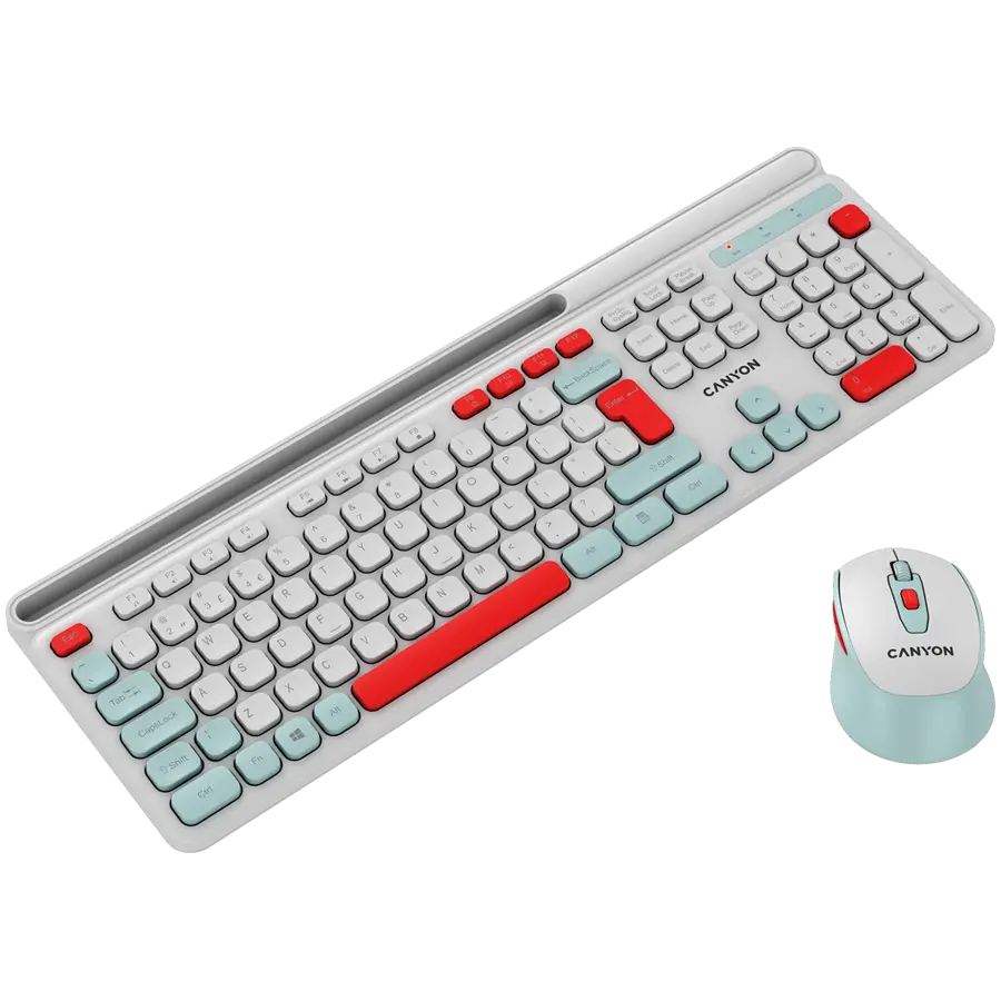 CANYON HSET-W5 EN Keyboard+Mouse AAA+AA Wireless White - image 2