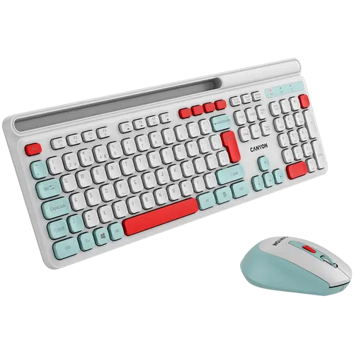 CANYON HSET-W5 EN Keyboard+Mouse AAA+AA Wireless White - image 3