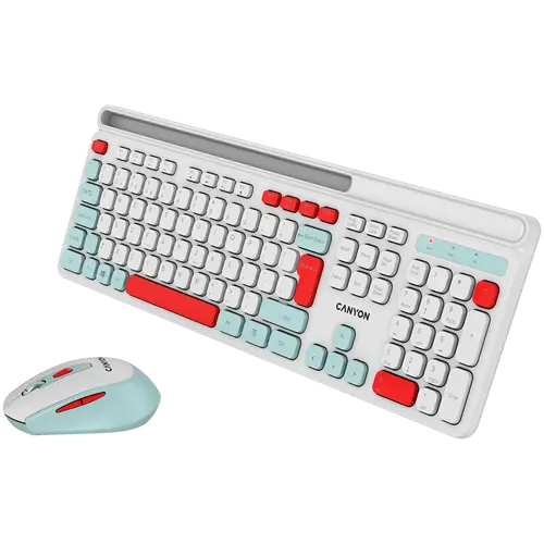 CANYON HSET-W5 EN Keyboard+Mouse AAA+AA Wireless White - image 4