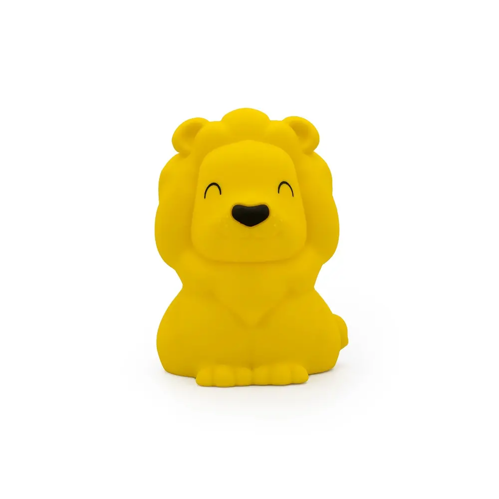 Нощна лампа Dhink® - Lion, силикон, жълта