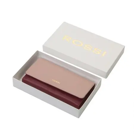 Дамско портмонe цвят Перлено розово и винено червено - ROSSI - image 6