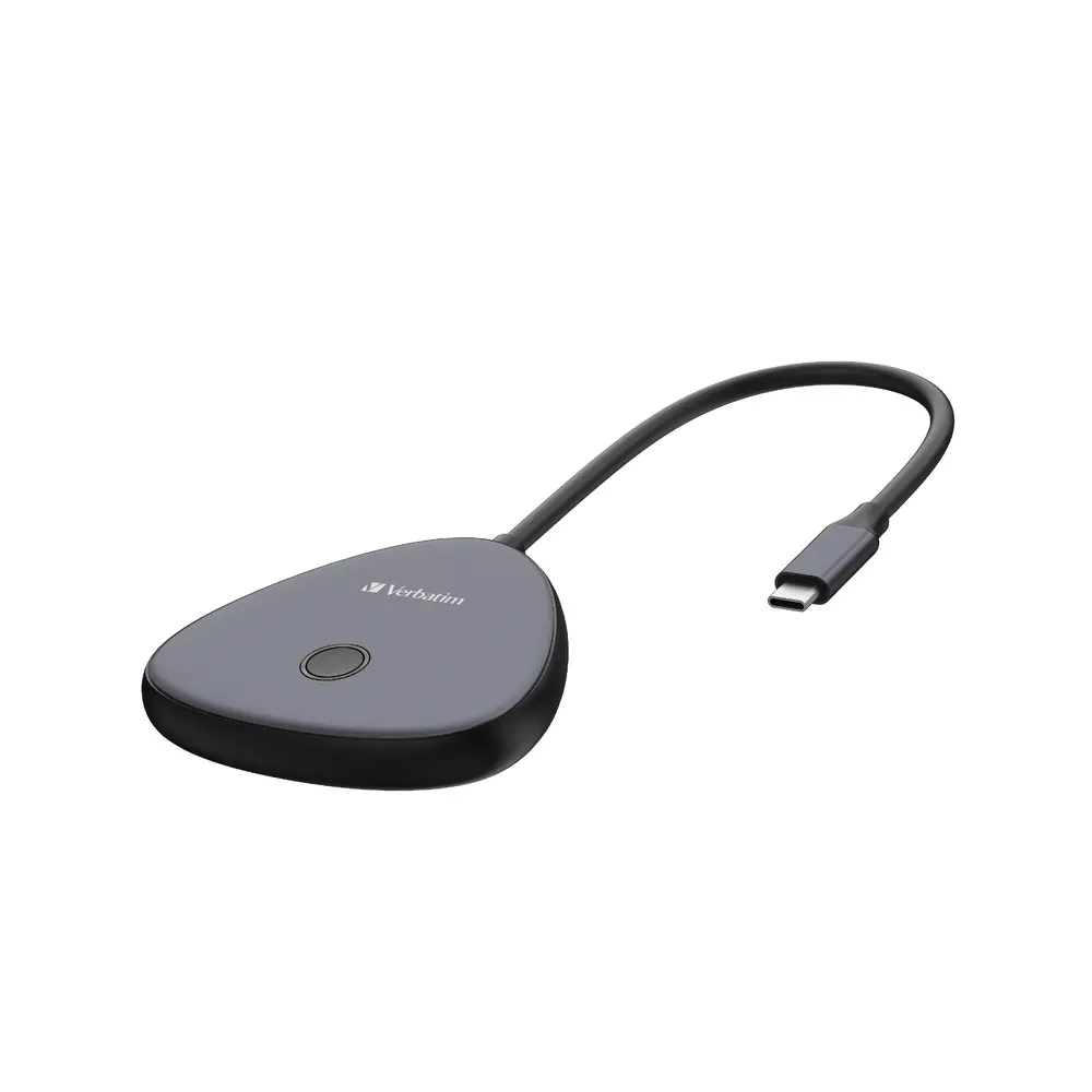 Adaptor, Verbatim Share My Screen USB-C adaptor wireless pentru afișaj 4K cu Hub WDA-02