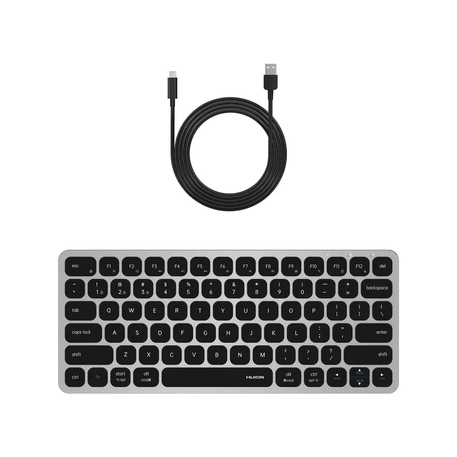Tastatură wireless Huion HB186S, Pentru tabletă grafică, Bluetooth 5.1 - image 7
