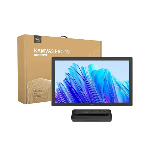 Графичен таблет HUION Kamvas Pro 19, USB-C, Тъмно сив - image 6