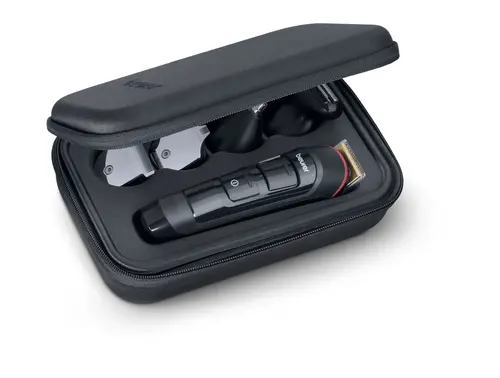 Машинка за подстригване, Beurer MN9X body groomer, 11 attachments with 16 cutting lengths for trimming and shaving on the entire body, Waterproof (IPX7),  Quick-charge function, LED display, Incl. practical hard case - image 8