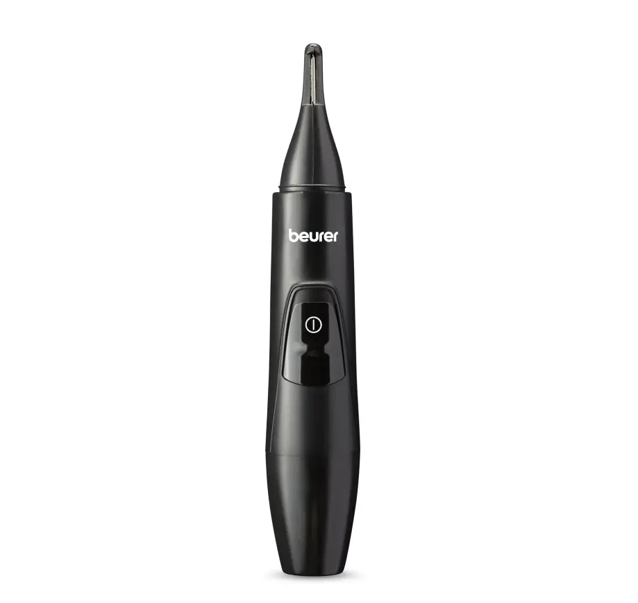 Тример, Beurer MN2X Precision trimmer, Incl. 3 attachments for trimming and shaping eyebrows, nose and ear hairs, High-quality stainless steel attachments, (IPX4), Battery-powered, Incl. protective cap, cleaning brush and storage bag