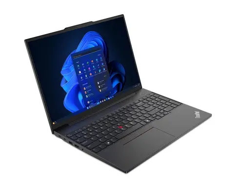 Лаптоп, Lenovo ThinkPad E16 G2 AMD Ryzen 7 7735HS (up to 4.75GHz, 16MB), 32GB(16+16)DDR5-4800, 1TB SSD, 16" WUXGA (1920x1200) IPS AG, AMD Radeon  680M, FHD&IR Cam, Backlit KB, Black, WLAN, BT, 3cell, FPR, DOS, 3Y Onsite - image 1