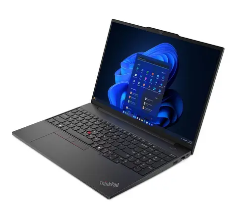 Лаптоп, Lenovo ThinkPad E16 G2 AMD Ryzen 7 7735HS (up to 4.75GHz, 16MB), 32GB(16+16)DDR5-4800, 1TB SSD, 16" WUXGA (1920x1200) IPS AG, AMD Radeon  680M, FHD&IR Cam, Backlit KB, Black, WLAN, BT, 3cell, FPR, DOS, 3Y Onsite - image 2