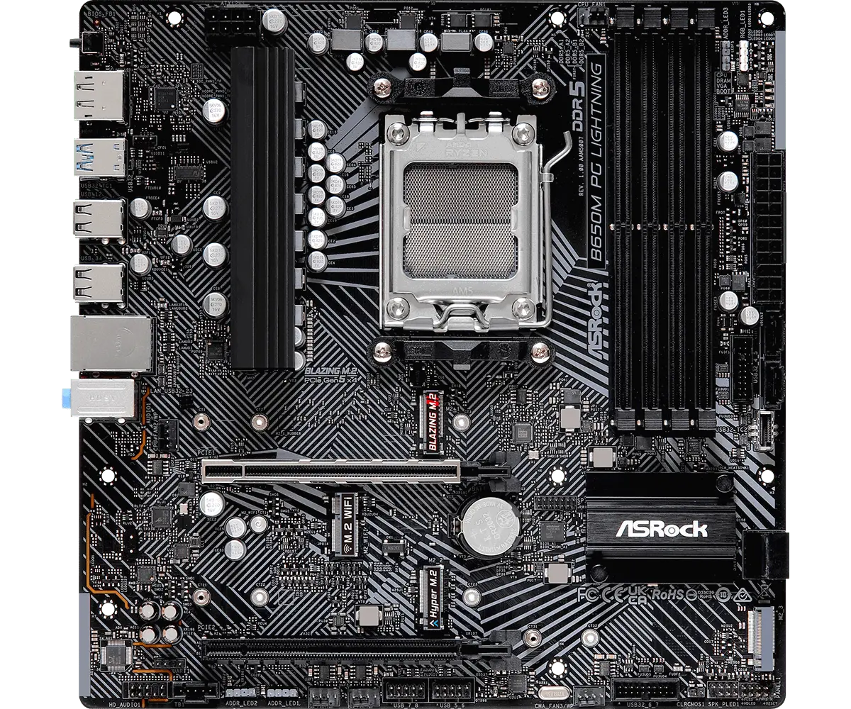 Дънна платка, ASROCK B650M PG LIGHTNING - image 2