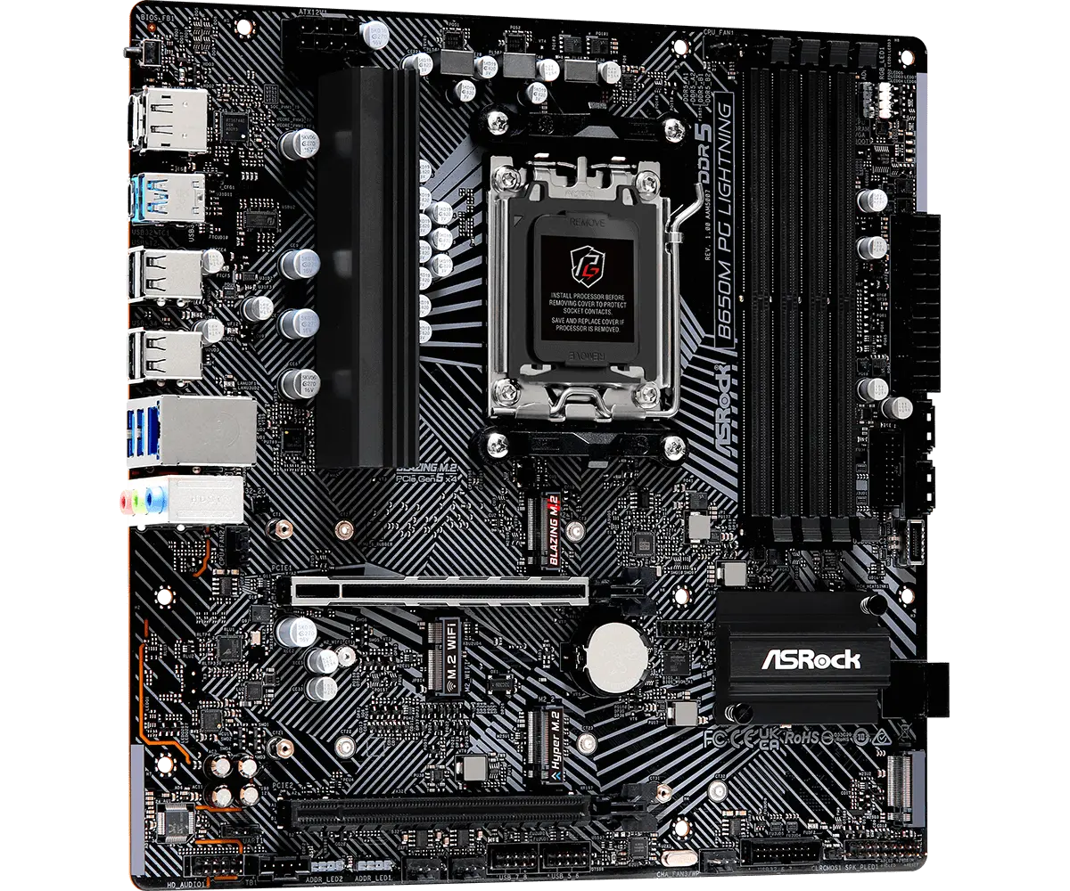 Дънна платка, ASROCK B650M PG LIGHTNING - image 4
