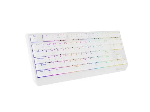 Клавиатура, Genesis Gaming Keyboard Thor 230 TKL Wireless US White RGB Mechanical Outemu Red - image 4