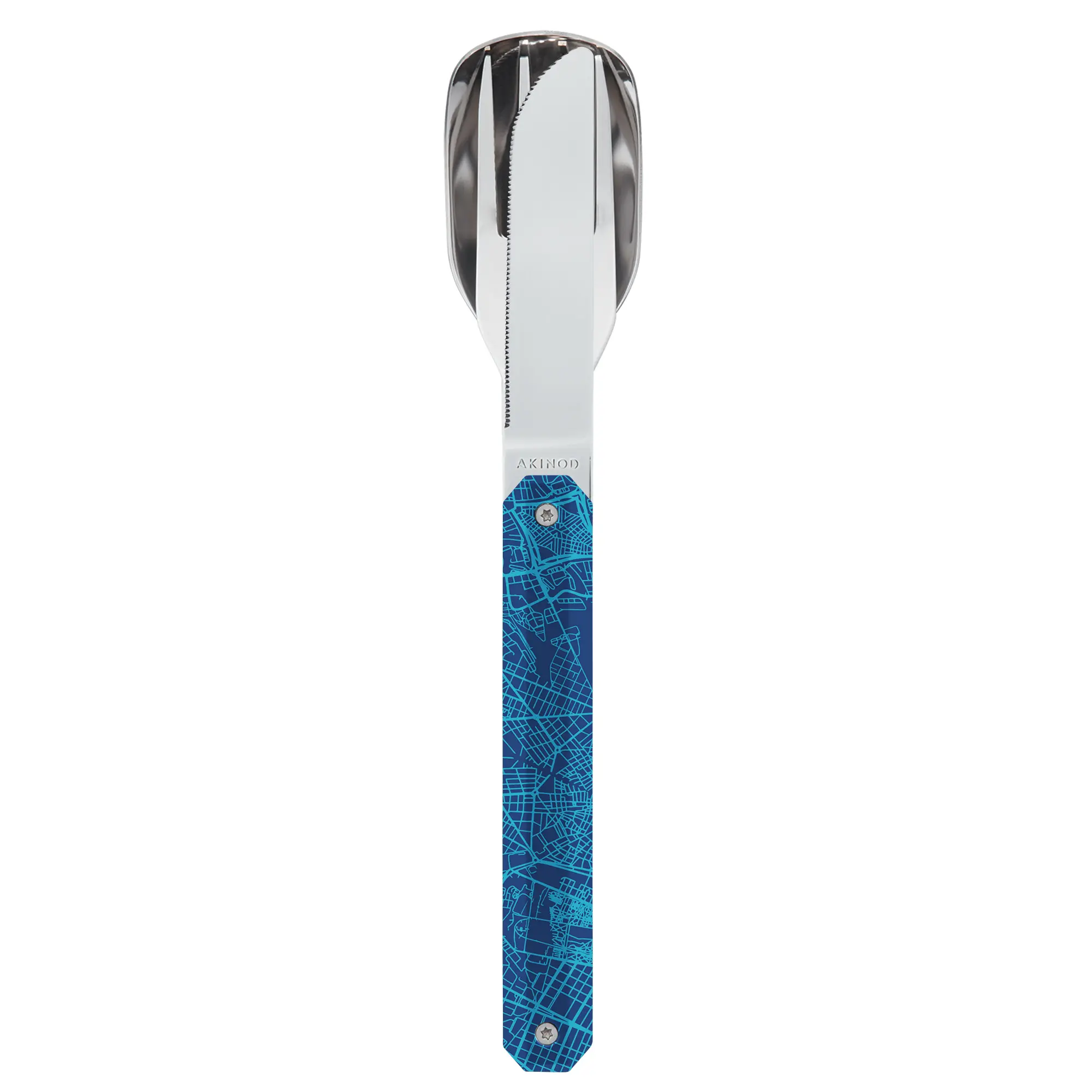 Σετ φαγητού Akinod Straight Cutlery 12H34, Downtown Blue