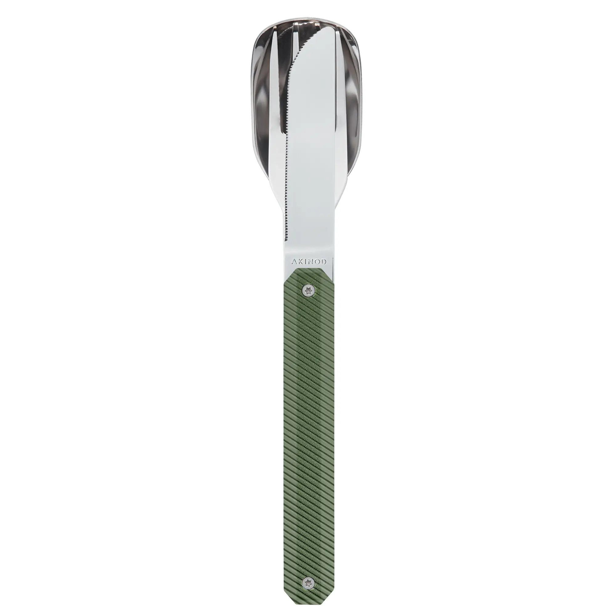 Σετ φαγητού Akinod Straight Cutlery 12H34, χακί αλουμίνιο