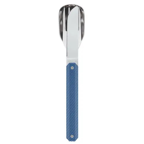 Комплект за хранене Akinod Straight Cutlery 12H34, Blue Aluminium