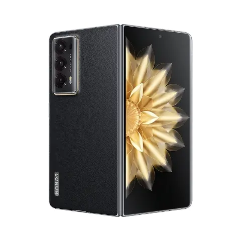 Мобилен телефон, Honor Magic V2 Foldable, Black(PU), Veyron-N49C,  6.43", unfolded 7.92", OLED 2376x1060, unfolded 2344x2156, Snapdragon 8 Gen 2 5G, (3.19GHz + 4x2.8GHz +3x2GHz), 16GB, 512GB, 50+50+20MP/16+16MP, Li-Po 5 000mAh, FPT, BT, USB Type-C, Android 13,MagicOS 7.2