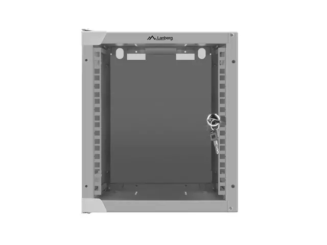 Комуникационен шкаф, Lanberg rack cabinet 10" wall-mount 6U / 280x310 for self-assembly (flat pack), grey - image 1