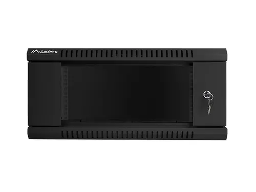 Комуникационен шкаф, Lanberg rack cabinet 19" wall-mount 4U / 600x450 for self-assembly (flat pack), black - image 2
