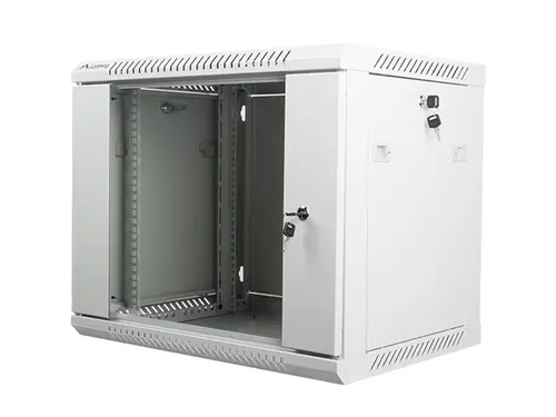 Комуникационен шкаф, Lanberg rack cabinet 19" wall-mount 9U / 600x450 for self-assembly (flat pack), grey - image 2