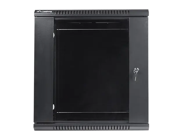 Комуникационен шкаф, Lanberg rack cabinet 19'' wall-mount 12U / 600x450 for self-assembly (flat pack), black - image 1