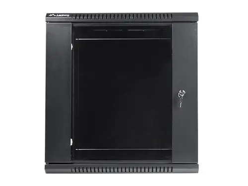 Комуникационен шкаф, Lanberg rack cabinet 19'' wall-mount 12U / 600x450 for self-assembly (flat pack), black - image 1