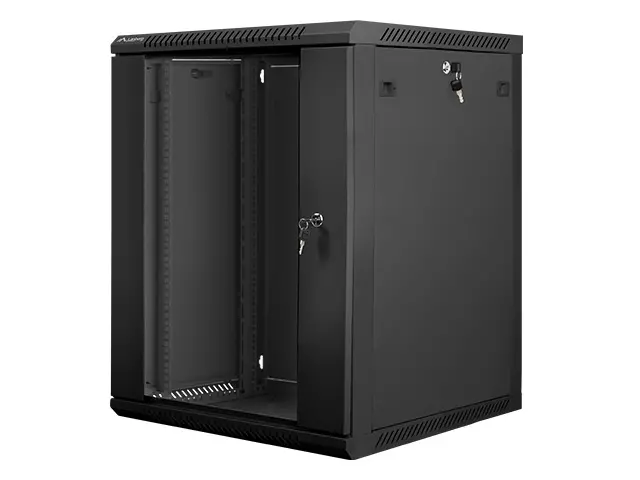 Dulap de comunicații, Lanberg rack cabinet 19" de perete 15U / 600x600 pentru autoasamblare (flat pack), negru - image 2