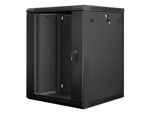 Dulap de comunicații, Lanberg rack cabinet 19" de perete 15U / 600x600 pentru autoasamblare (flat pack), negru - 3