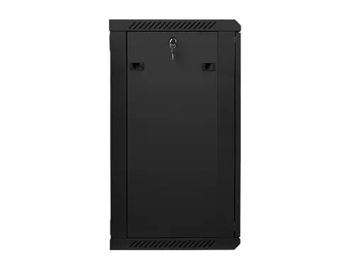 Комуникационен шкаф, Lanberg rack cabinet 19" wall-mount 18U / 600x450 for self-assembly (flat pack), black - image 3