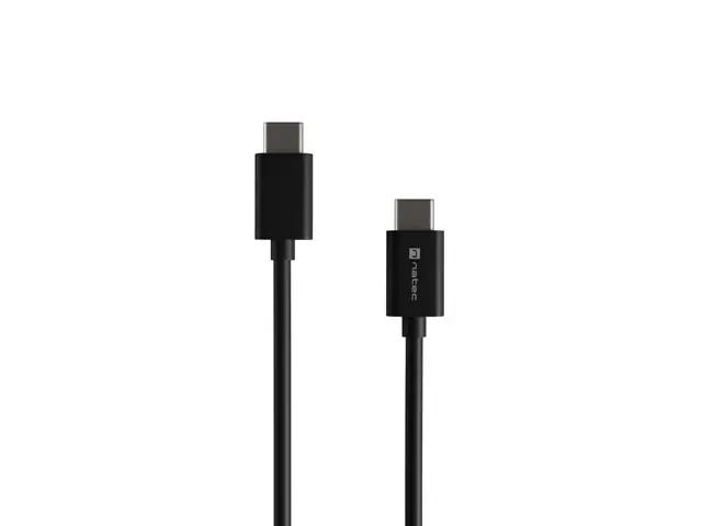 Кабел, Natec USB-C(M) -> USB-C (M) 2.0 cable 1m pd 100w Black