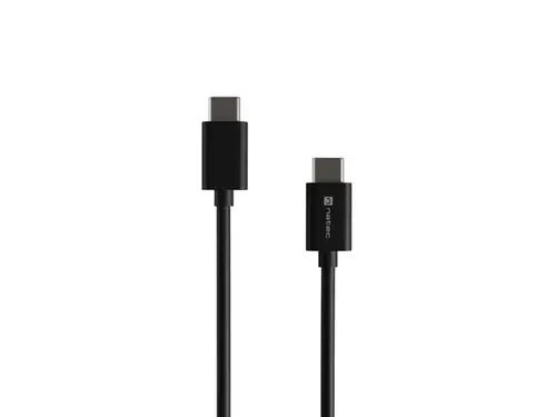 Кабел, Natec USB-C(M) -> USB-C (M) 2.0 cable 1m pd 100w Black