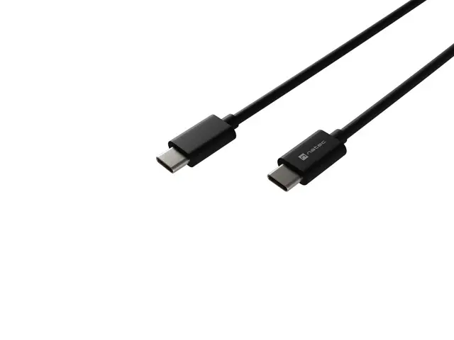 Кабел, Natec USB-C(M) -> USB-C (M) 2.0 cable 2m pd 100w Black - image 1