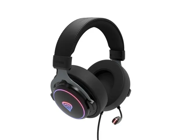 Слушалки, Genesis Headset Neon 764 with microphone, RGB illumination, USB, Black - image 3