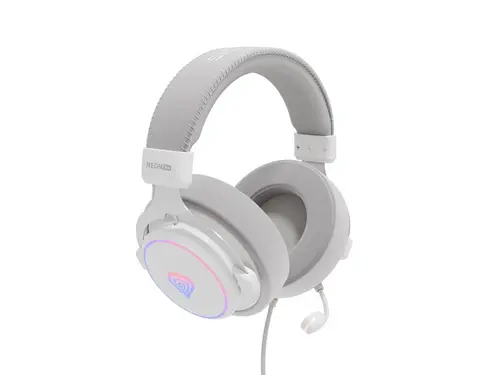 Слушалки, Genesis Headset Neon 764 with microphone, RGB illumination, USB, White - image 3
