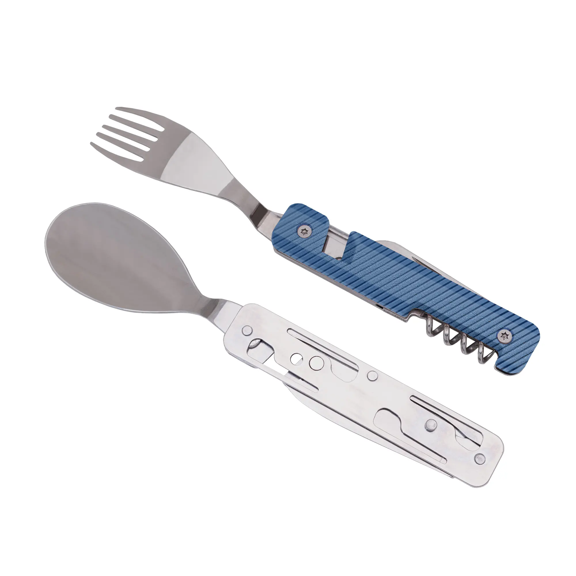 Σετ φαγητού Akinod Multifunction Cutlery 13H25, Μπλε αλουμίνιο
