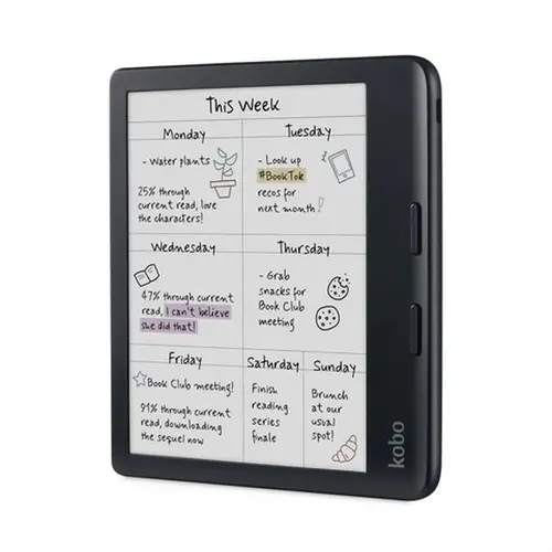 Συσκευή ανάγνωσης e-book, Kobo Libra Colour e-Book Reader, οθόνη αφής E Ink Kaleido 7 ιντσών, 1680 x 1264, 32 GB, 2 GHz, Βάρος 0.215 kg, Ασύρματη - 1